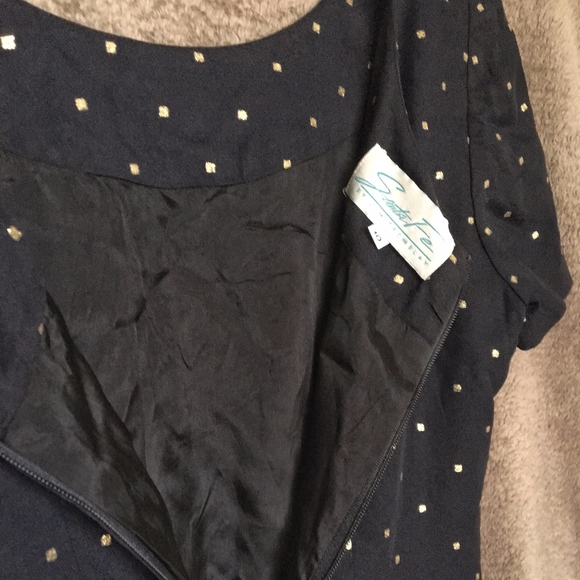 Vintage Dress with gold squares and POCKETS - Picture 8 of 10